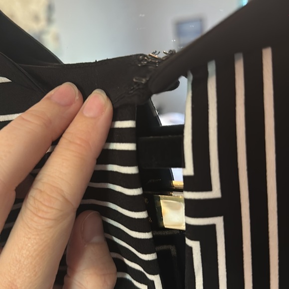 Calvin Klein beautiful black and white sleeveless maxi dress size medium! - Picture 5 of 5